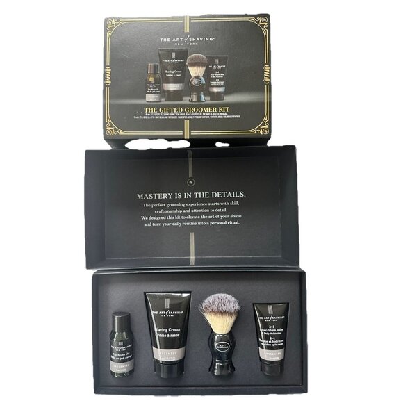 The Art of Shaving Unscented 4-Piece The Gifted Groomer Kit NIB Gift Set - Picture 3 of 3